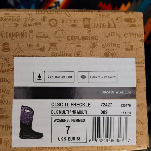 NEW Ladies BOGS Classic Neoprene Floral Design Sz US 7 NWT - Picture 8 of 10